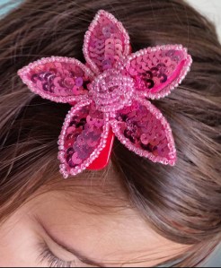 fiore molletta strass