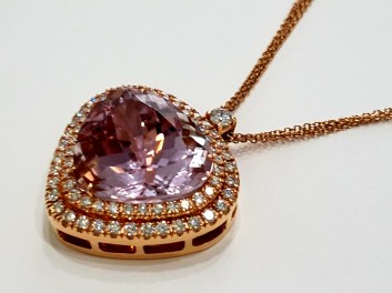 "cunzite ciondolo-poeticadelle regole"